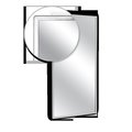 Ajw AJW U700T-1830 Angle Frame Mirror; Tempered Glass Surface - 18 W X 30 H In. U700T-1830